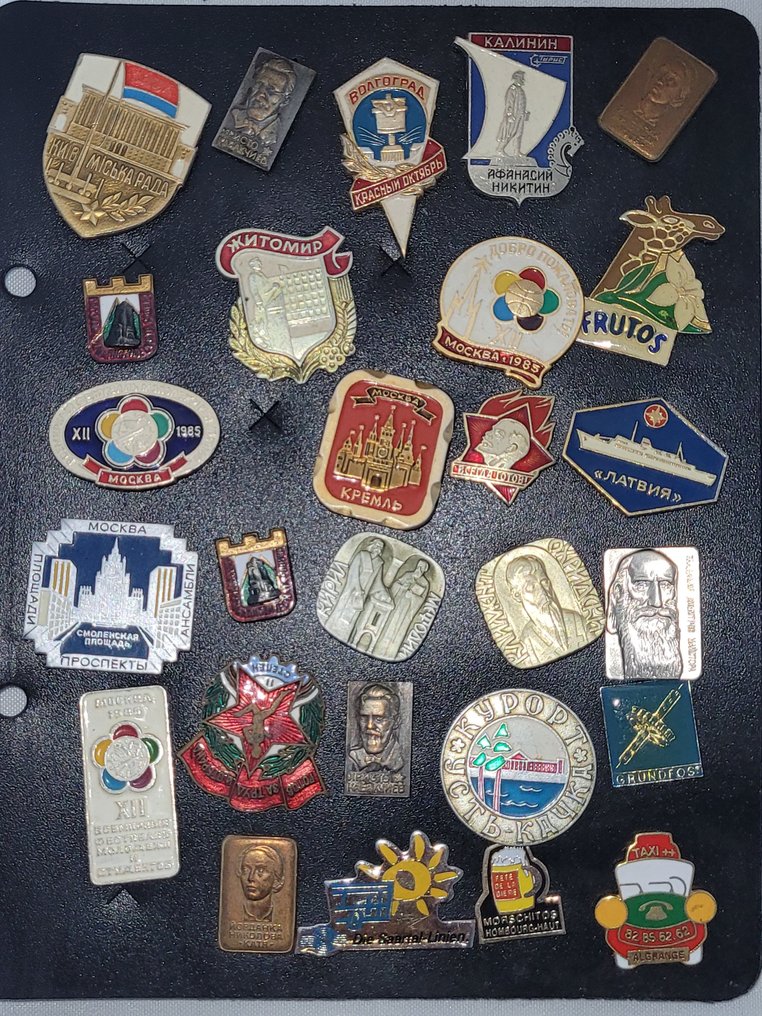 主題系列 - 115个PIN’S套装——城市/旅游、广告、工会与企业、音乐/文化。 #3.2