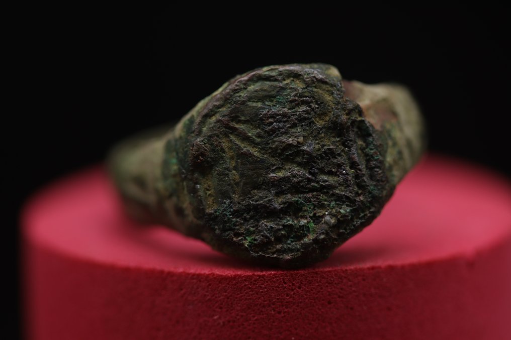 Μεσαιωνικός (Γοτθικός) - 9 x Bronze Διακοσμημένα δαχτυλίδια - 2.8 cm (χωρίς τιμή ασφαλείας) #2.1