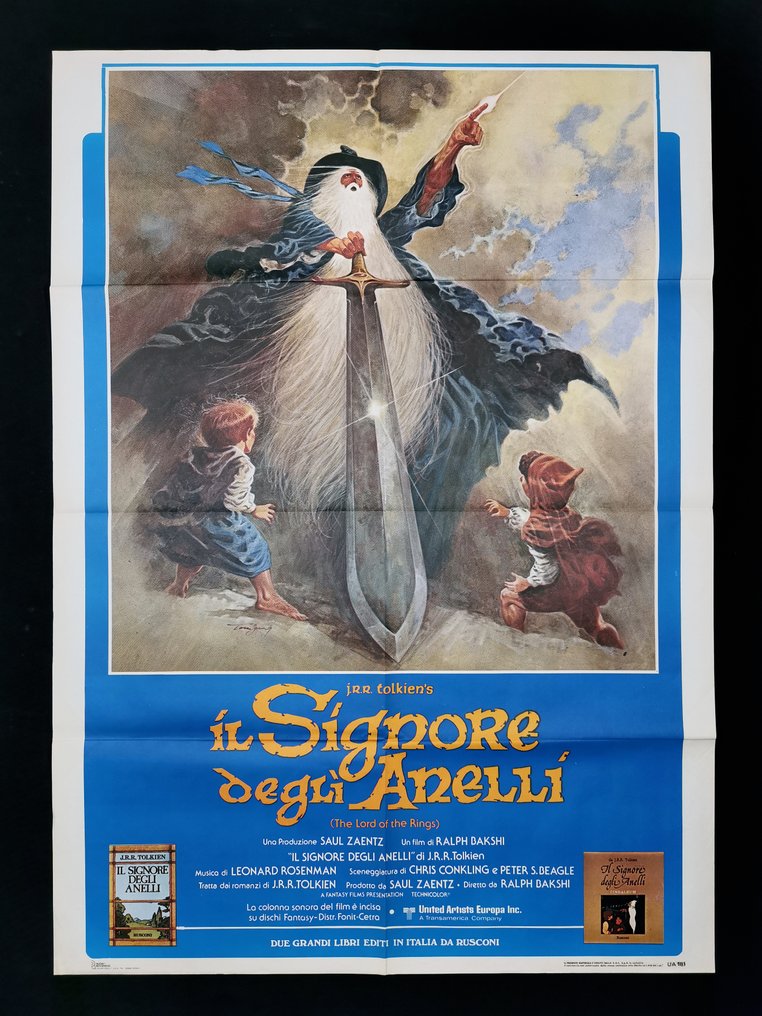 Ralph Bakshi - J. R. R. Tolkien - Animation Fantasy movie poster - The Lord of the Rings - Il Signore degli Anelli - D21 #1.0
