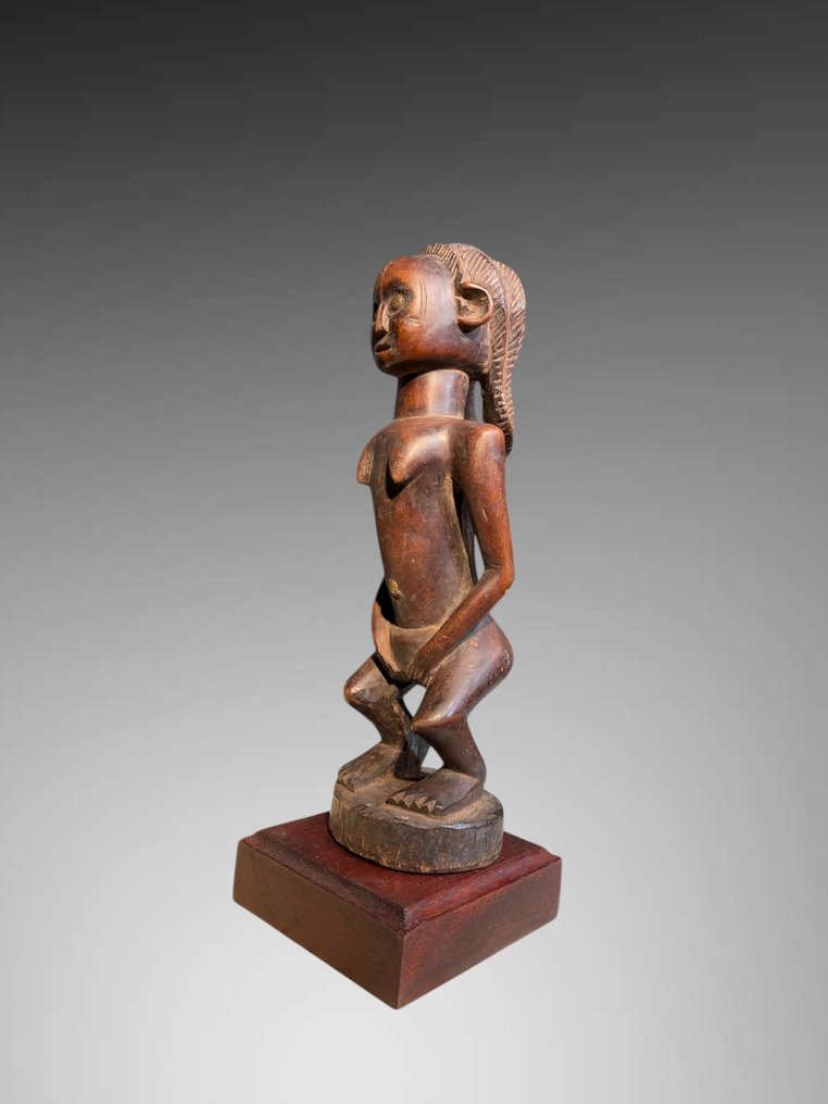 statuette ( 30 CM) - Αγαλματίδιο - Μικρό άγαλμα σε βάθρο που απεικονίζει μια νεαρή γυναίκα (30 εκ.). - Ovimbundu - Ανγκόλα #3.2