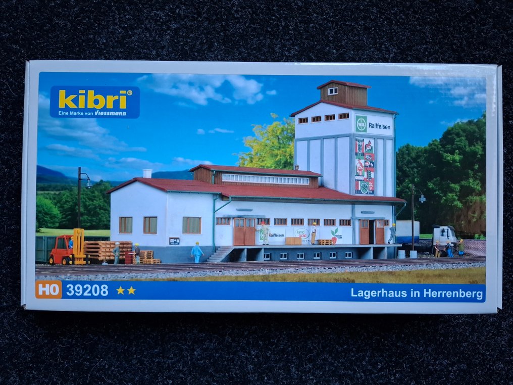 Kibri H0轨 - 39208 - 火车模型风景 (1) - Kibri H0 货物仓库 Herrenberg 39208 #1.0