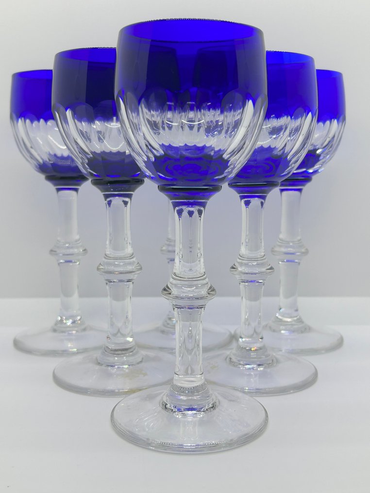 Saint Louis - Chalice (6) - Bristol - Crystal - Cobalt blue #1.0