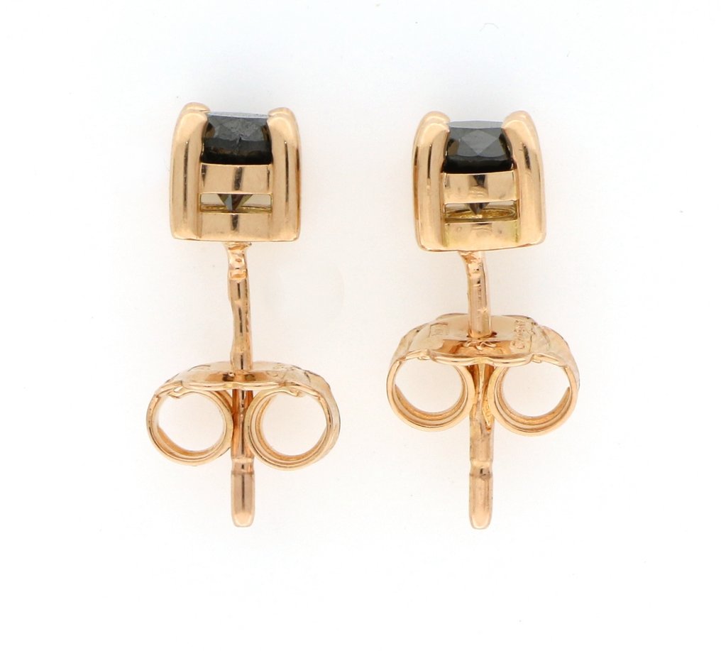 χωρίς τιμή ασφαλείας - Chimento - Σκουλαρίκια - 18 καράτια Ροζ χρυσό - 1.00ct. tw. Διαμάντι (Επεξεργασμένου χρώματος) #4.3