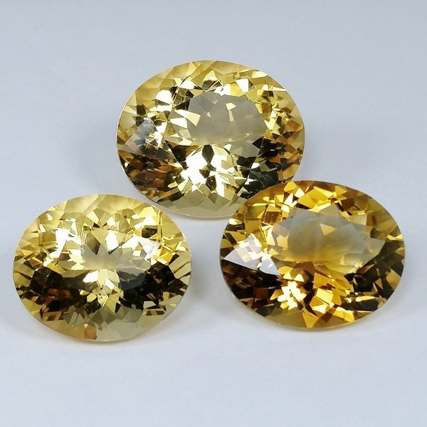 3 pcs Citrine - 43.28 ct - Instituto Gemólogico Español (IGE) #4.3