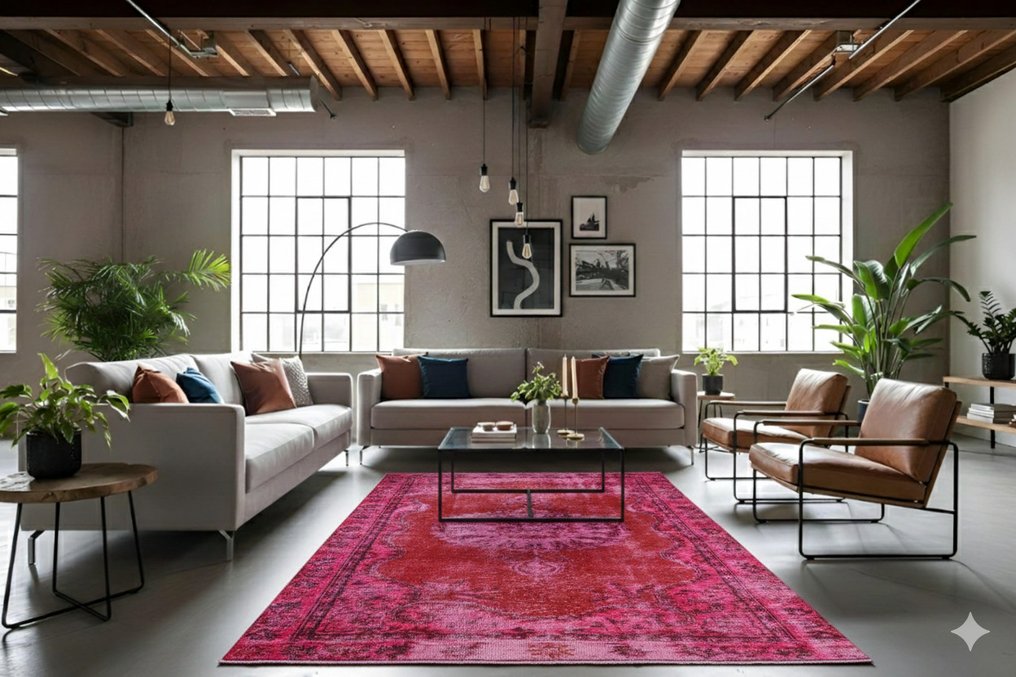 粉色复古 - 小地毯 - 295 cm - 175 cm - 带证书 #2.1