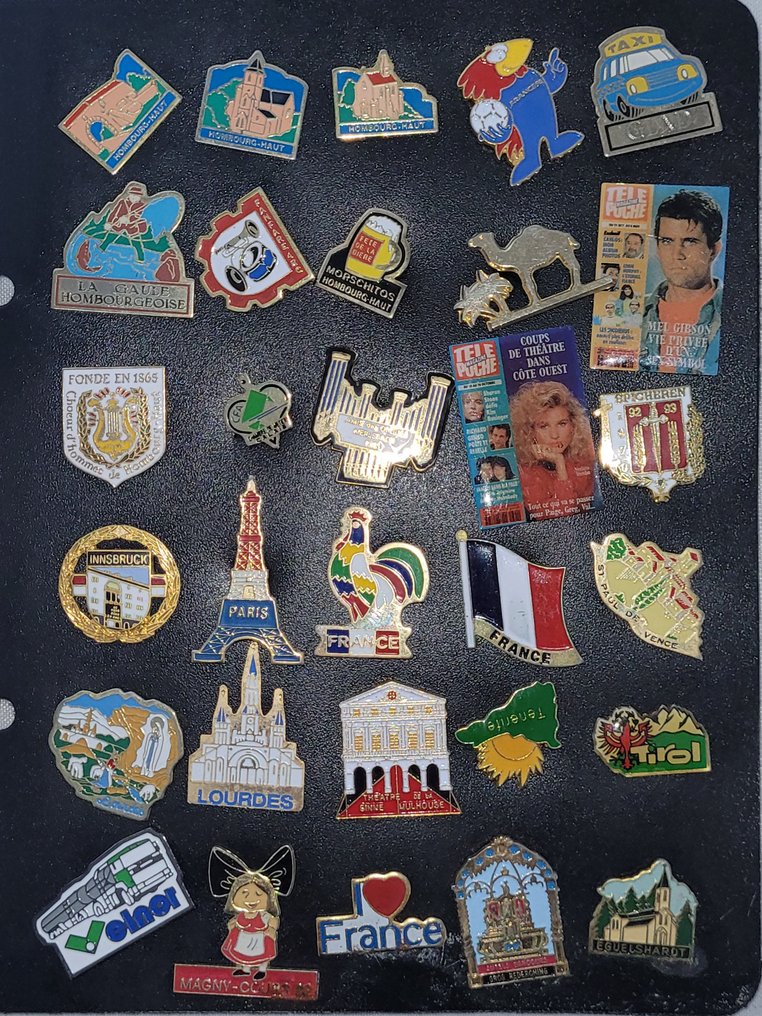 主題系列 - 115个PIN’S套装——城市/旅游、广告、工会与企业、音乐/文化。 #4.3