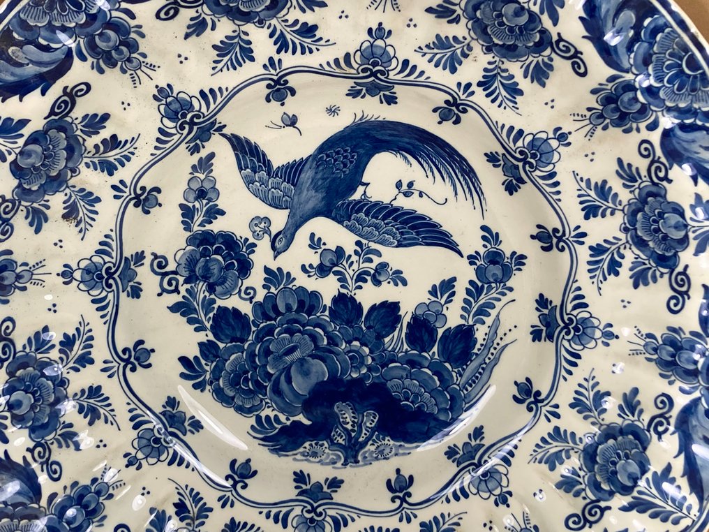 Ram, Plateelbakkerij - Wandteller - Töpferware - Großer Wandteller 44 cm #1.0