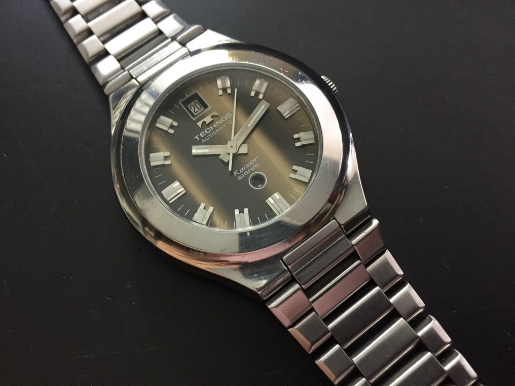 Technos - Kaiser Signal Automatic Dial Eye Of Tiger - χωρίς τιμή ασφαλείας - Calibre AS 1913 - Άνδρες - 1970-1979 #3.2