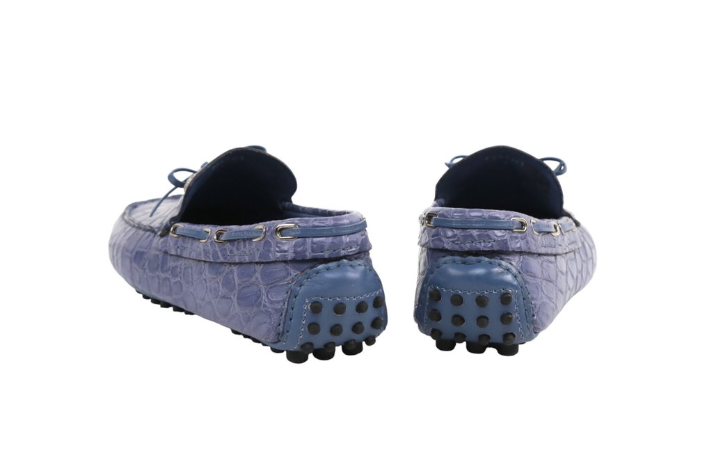 STEFANO RICCI RRP 3950€ Alligator Driving Loafers – Lilac 100% Alligator Leather 8 UK - Mocassins - Size: EU 42 - New in box #4.3