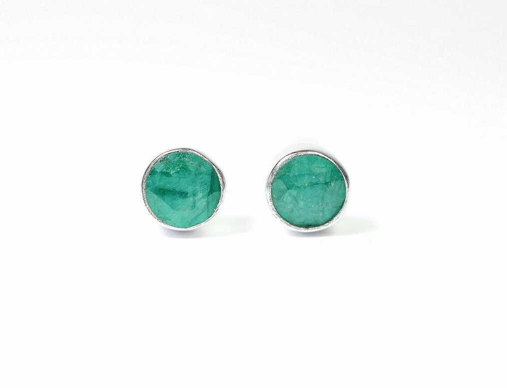 Emerald 2对耳钉/全新- 1.52 g - (2) #1.0