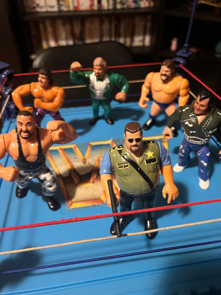 WWF - Action figure WWF Wrestling Ring con personaggi - 1990-2000 #3.2