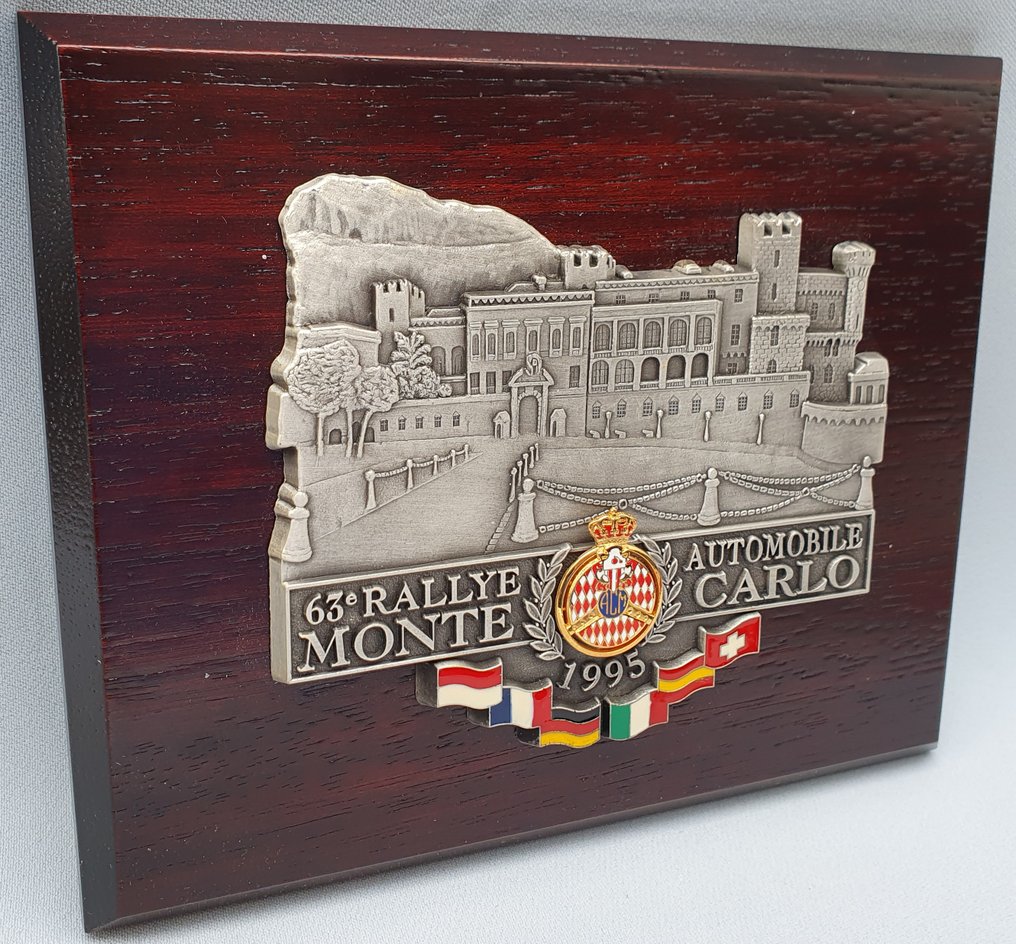 Placca 63e RALLYE MONTE CARLO AUTOMOBILE - 1995 - Monaco - tardo XX #2.1