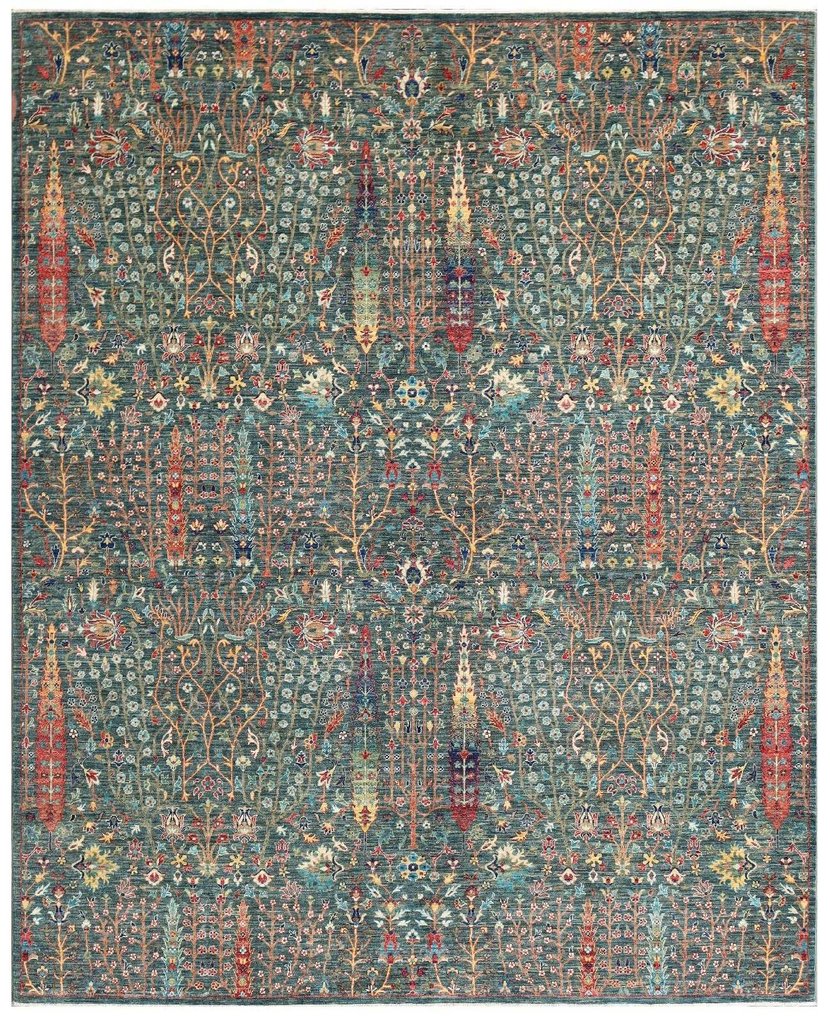 Håndknyttet designer-tæppe – Meget fint – Livets træ-mønster – Meisterstück - Tæppe - 305 cm - 244 cm #1.0