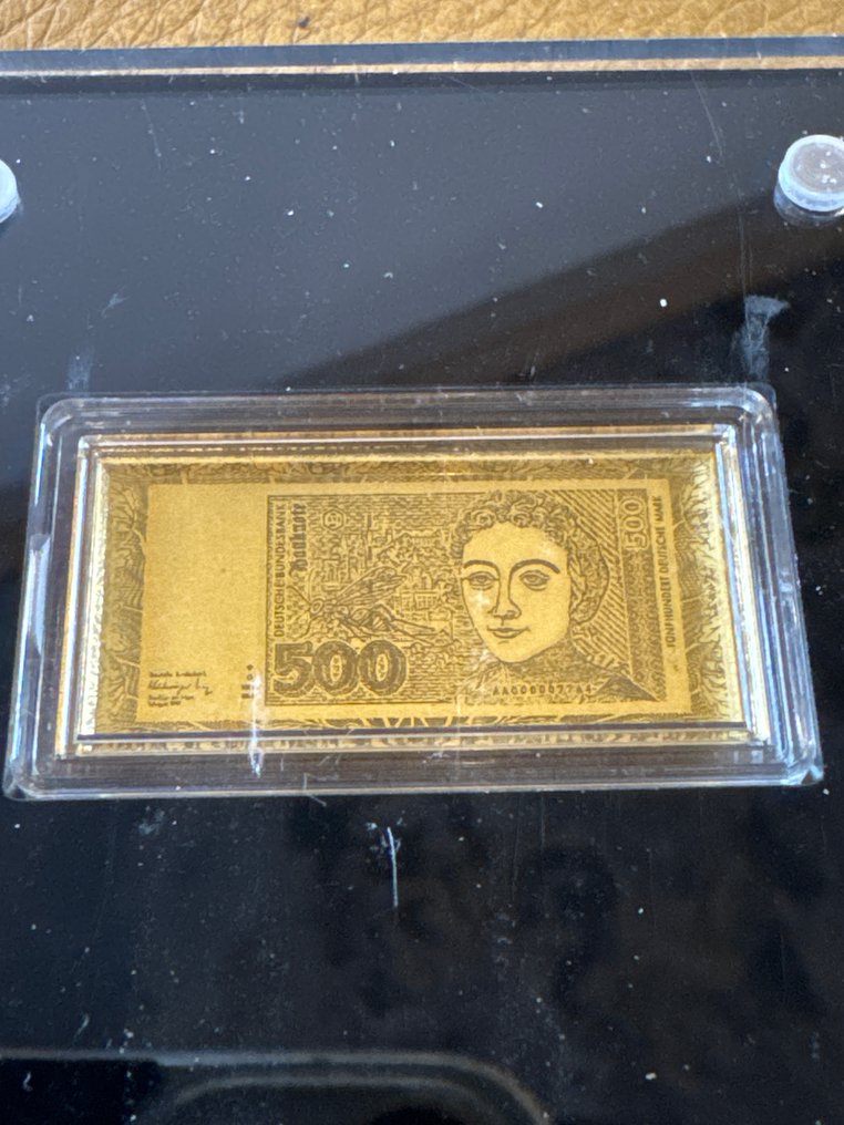 Γερμανία. Gold medal 500 Mark Banknote' - 1/200 oz (.999)  mit CoA  (χωρίς τιμή ασφαλείας) #1.0