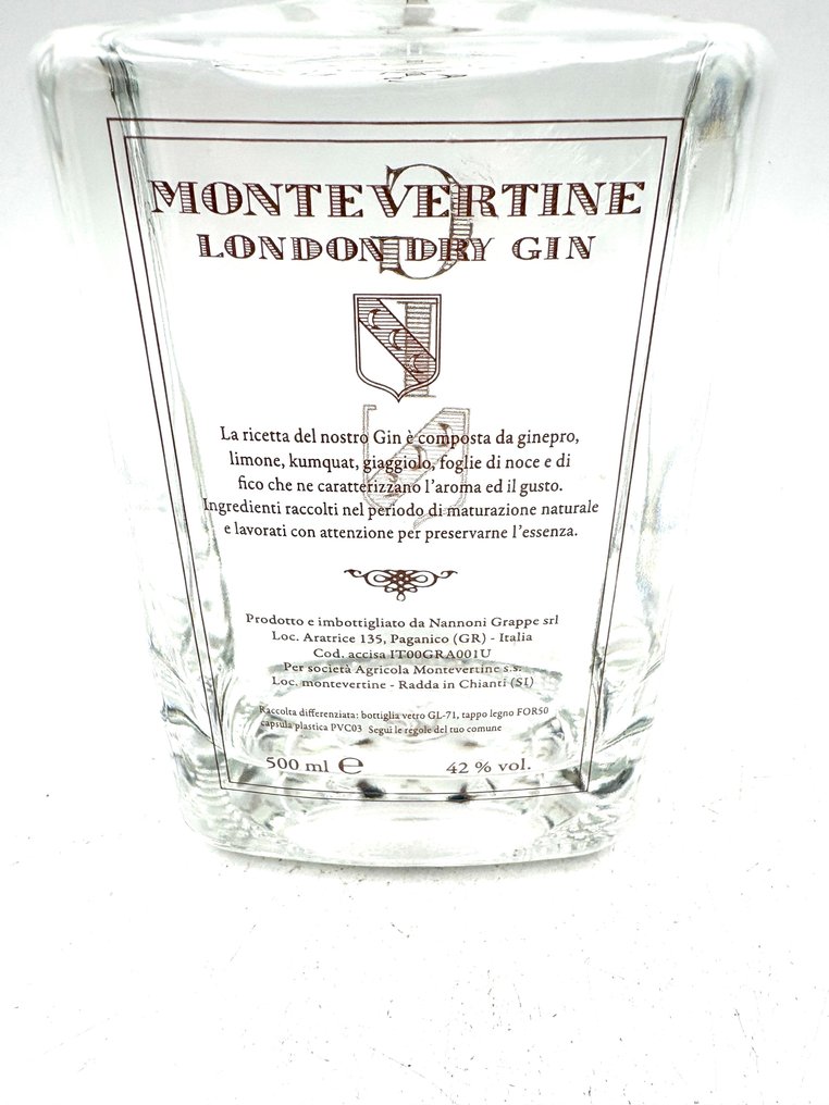 Montevertine - London Dry Gin  - 50 cl - 2 flasker #4.3