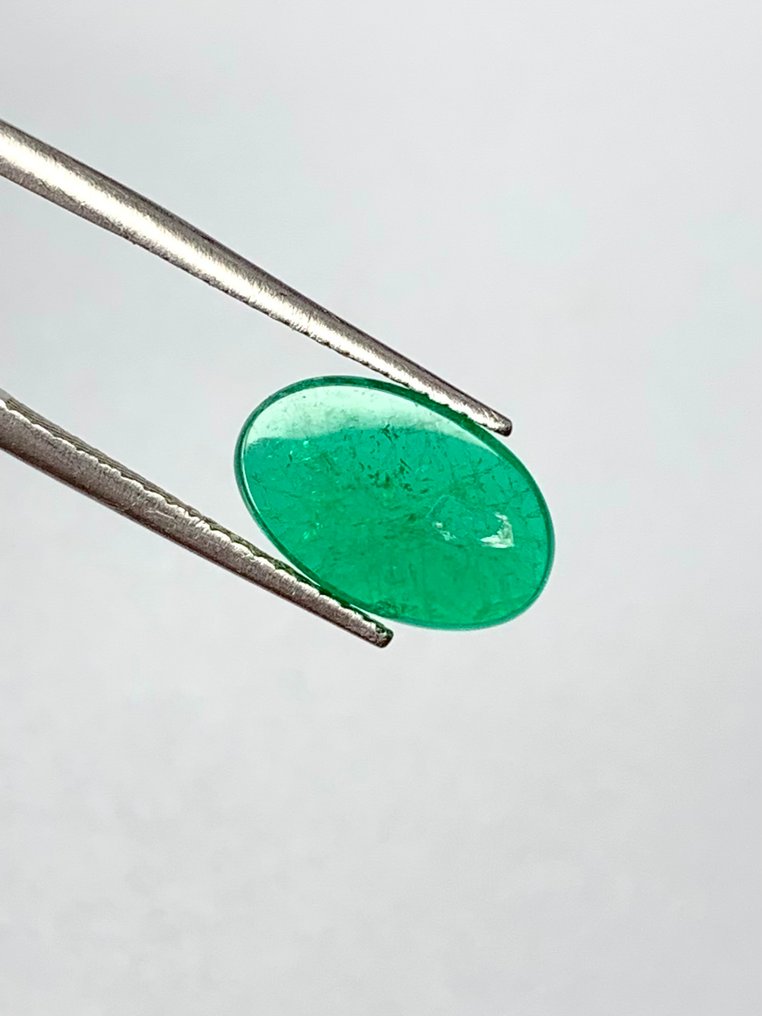 Fără preț de rezervă - 1 pcs Verde Smarald - 1.97 ct - GIA (Institutul gemologic din SUA) - Columbia Emerald drop #1.0