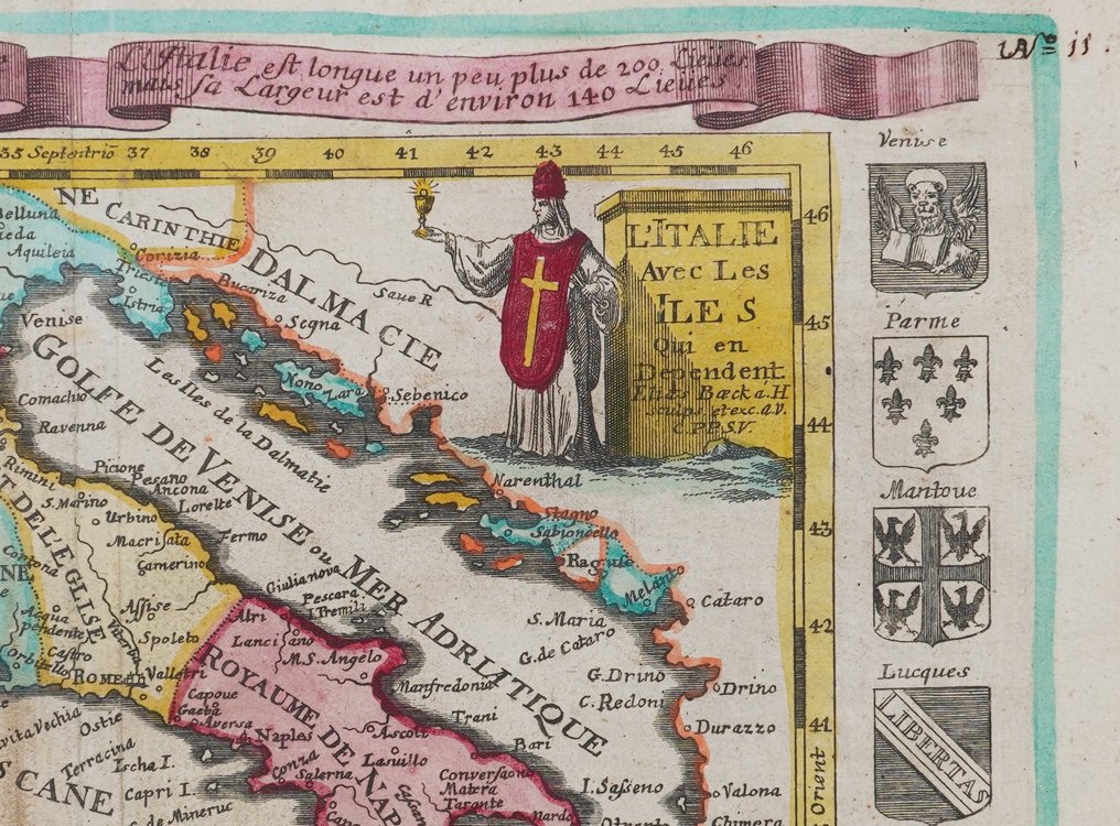 Italy - Italia; Elias Baeck - L'Italie Avec les Iles - 1721-1750 #1.0