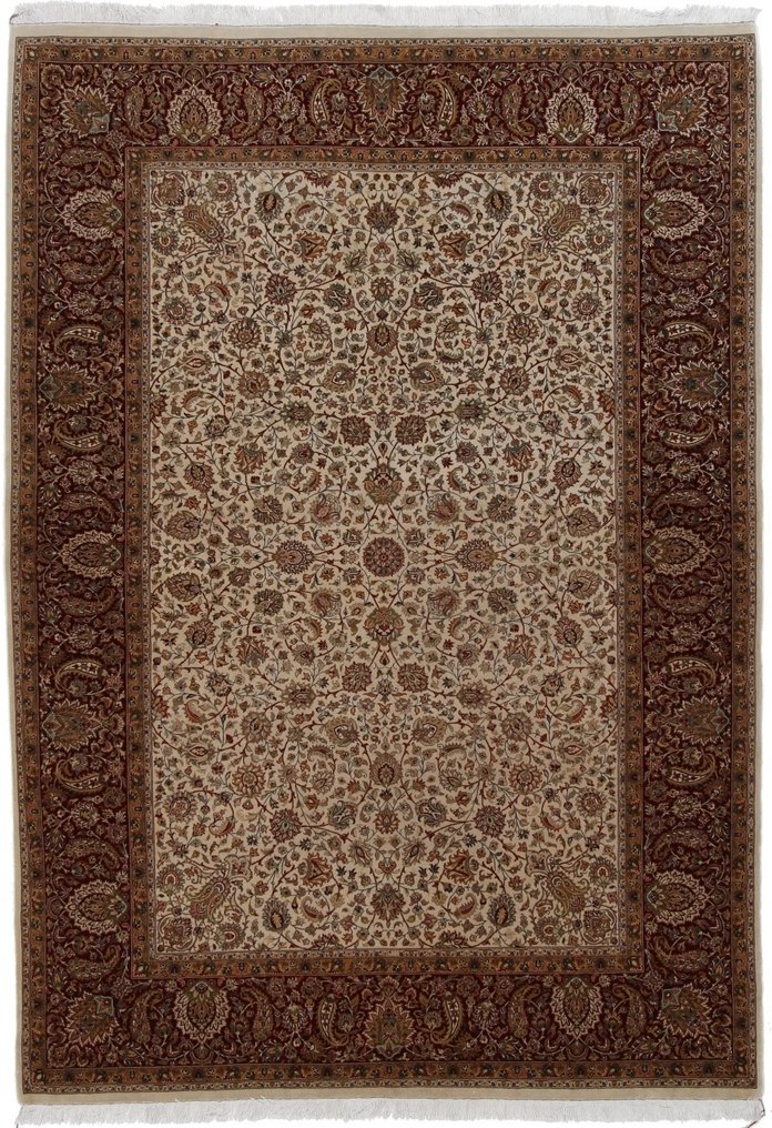 Tabriz Inspired Very Fine Wool&Silk Carpet with Luxurious Design - Very Soft & Plush Pile - Carpet - 239 cm - 172 cm #1.0