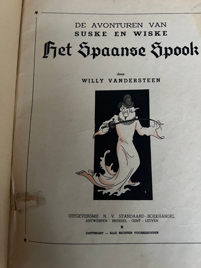 Suske en Wiske BR-2 - Het Spaanse Spook - 1 Album - First edition - 1952 #2.1