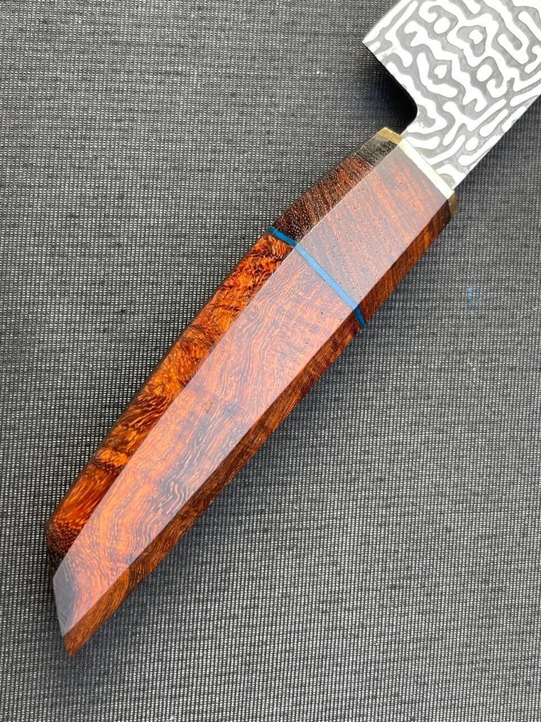 Custom Craft Knife - Tafelmes - Staal, Hout - R578 #2.1