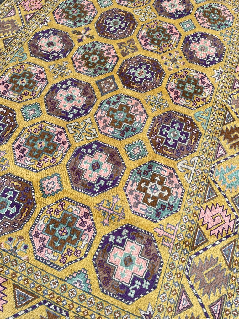 Afghaan Torkaman Design - neu - unbenutzt - handgeknotet - Wolle - neu - Teppich - 296 cm - 202 cm #4.3
