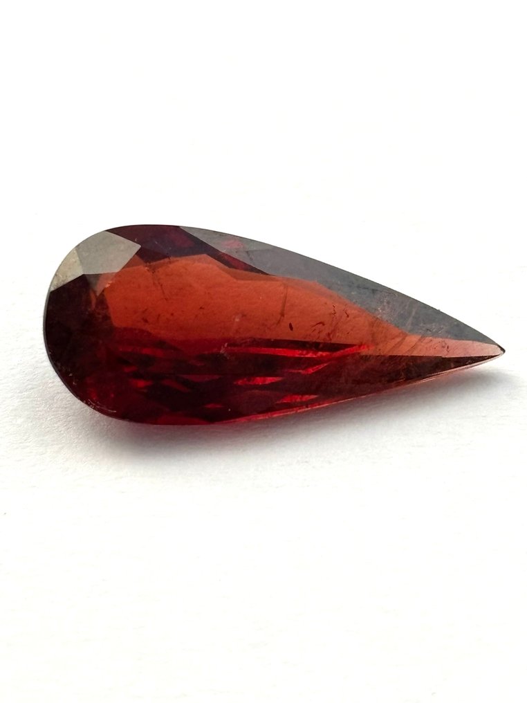 1 pcs Rød Garnet, Spessartitt - 7.80 ct - Instituto Gemólogico Español (IGE) #1.0