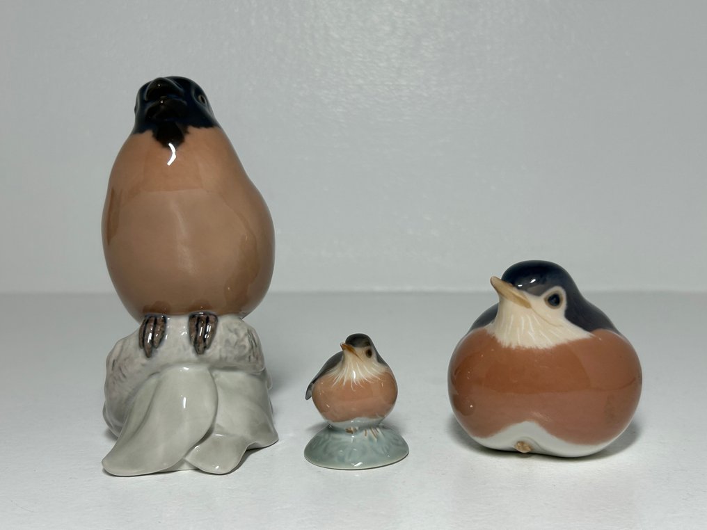 Royal Copenhagen, Bing & Grondahl - Αγαλματίδιο - Set of 3 Bullfinch Royal Copenhagen & Bing & Grøndahl (3) - Πορσελάνη #4.3