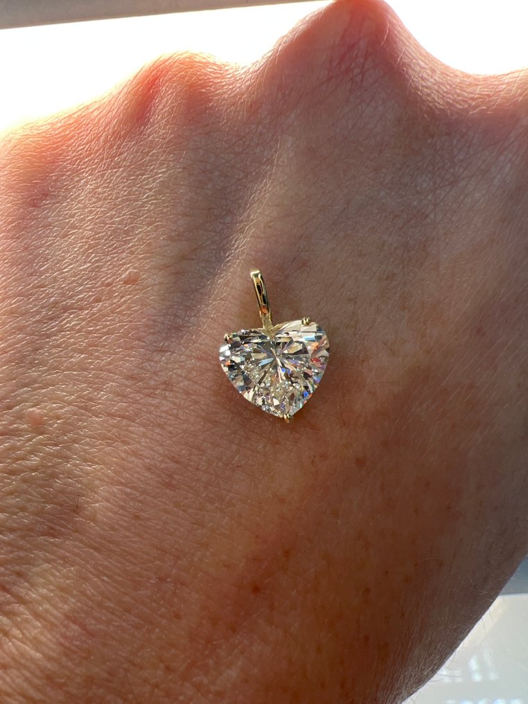 Zonder minimumprijs - Hanger - 14 karaat Geel goud - 2.04ct. tw. Diamant (Lab-grown) #3.2