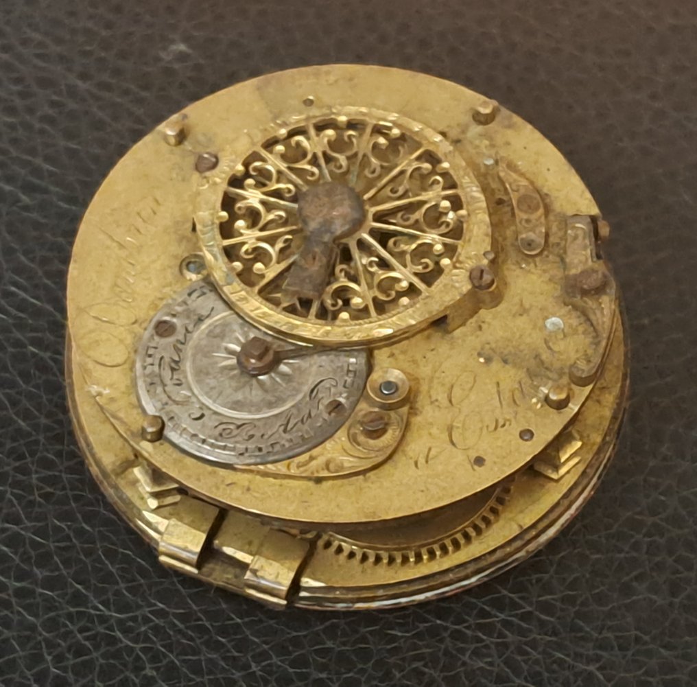 Clock parts  (12) -   Brass - 1800-1900 - clockworks #4.3