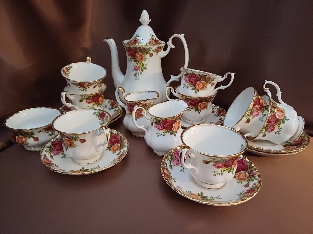 Royal Albert - Coffee and tea service (20) - Old Country Roses - Bone china #1.0