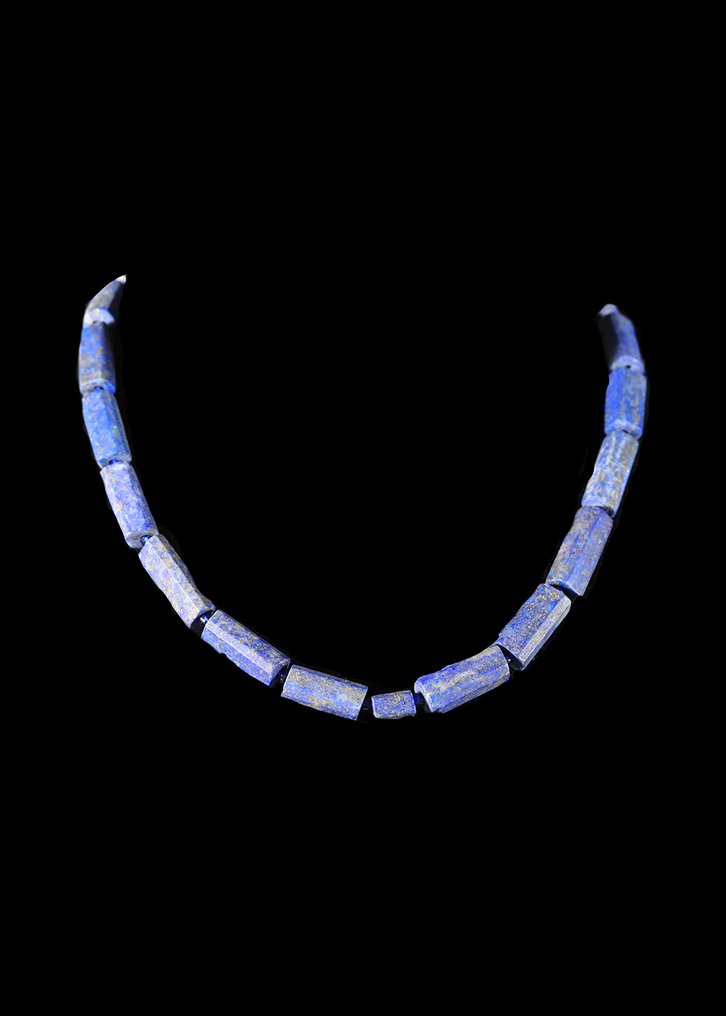 西亚 青金石 圆柱形珠链  (没有保留价) #1.0