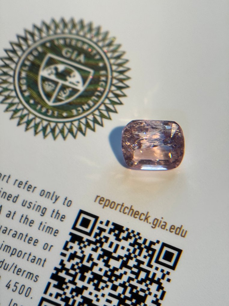 1 pcs 粉色 电气石 - 3.66 ct - 美国宝石研究院(GIA) - 令人惊叹地 #1.0