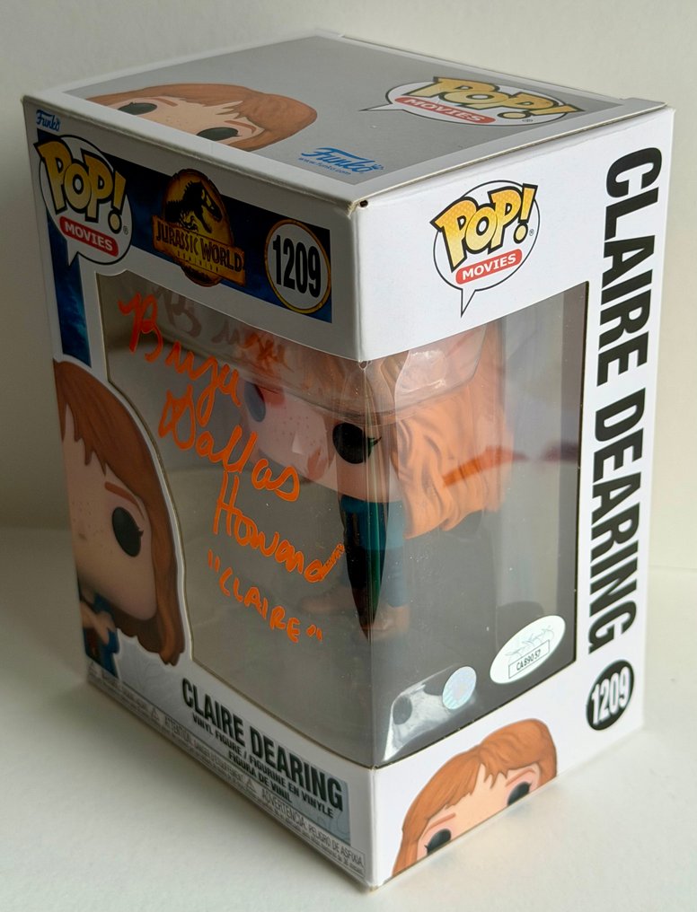 Jurassic World - Bryce Dallas Howard (Claire Dearing) Funko Pop, signed + COA #1.0