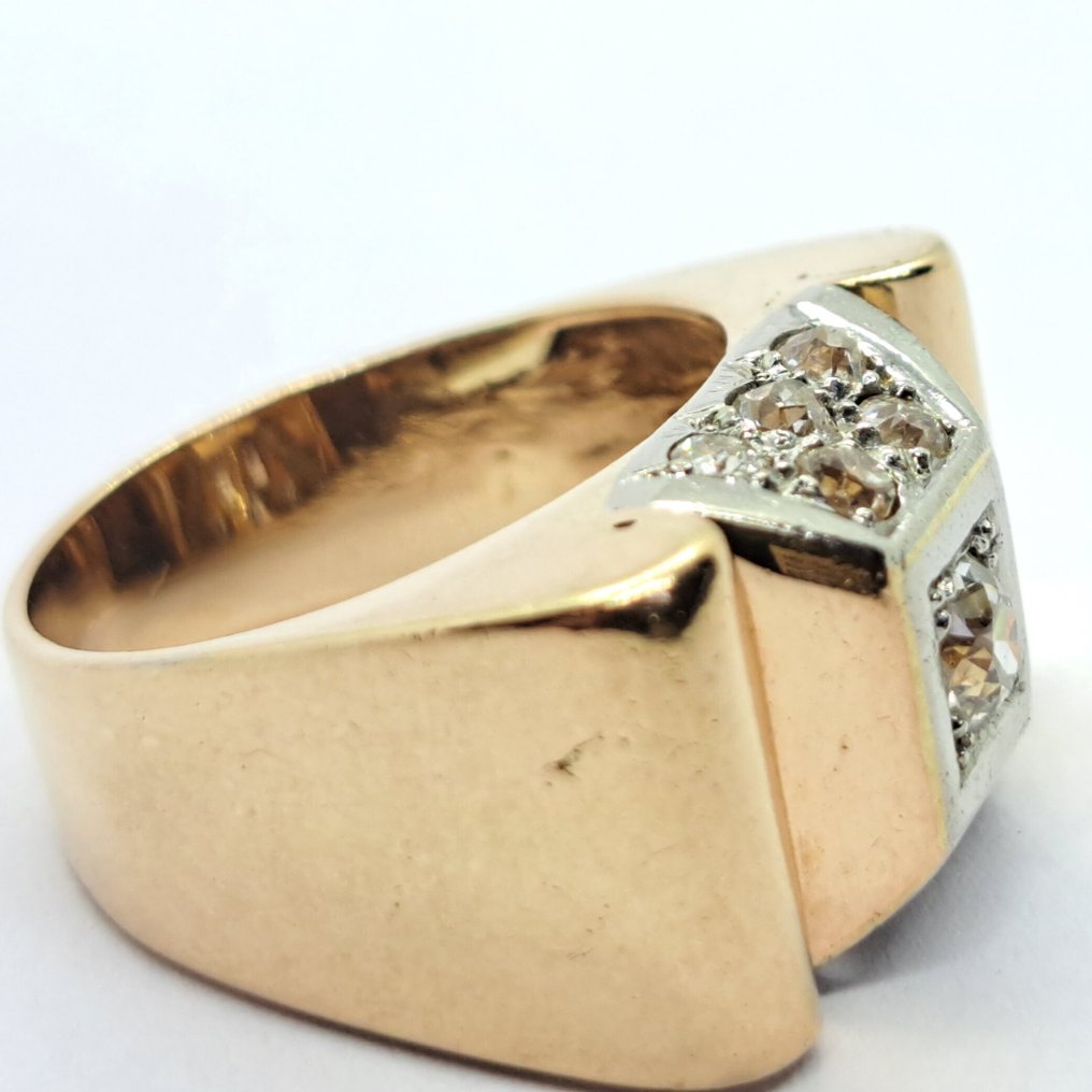 戒指 - 18K包金 黄金 钻石 (天然) - 钻石 #3.2