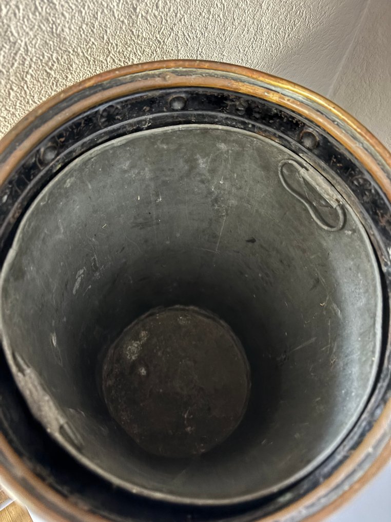 Portaombrelli/rastrelliera - Rame - Contenitore per ombrelli in rame vintage, con contenitore in zinco. #2.1