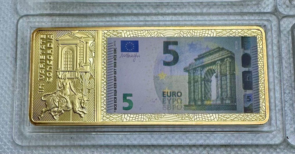 Γερμανία. Medal Euro Banknotes, CU bano oro - Free shiping within Spain (χωρίς τιμή ασφαλείας) #2.1