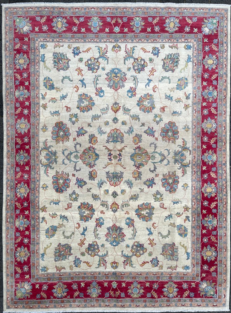 Afghan semi-modern Ziegler carpet - new - unused - hand-knotted - wool - new - Carpet - 359 cm - 269 cm #1.0