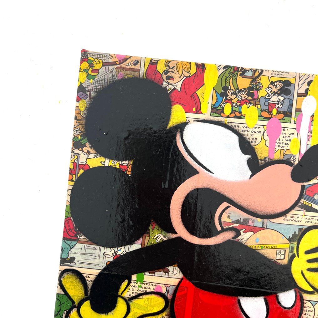 Koen Betjes (1992) - Mickey Mouse - Hands up! x POP (canvas) #1.0