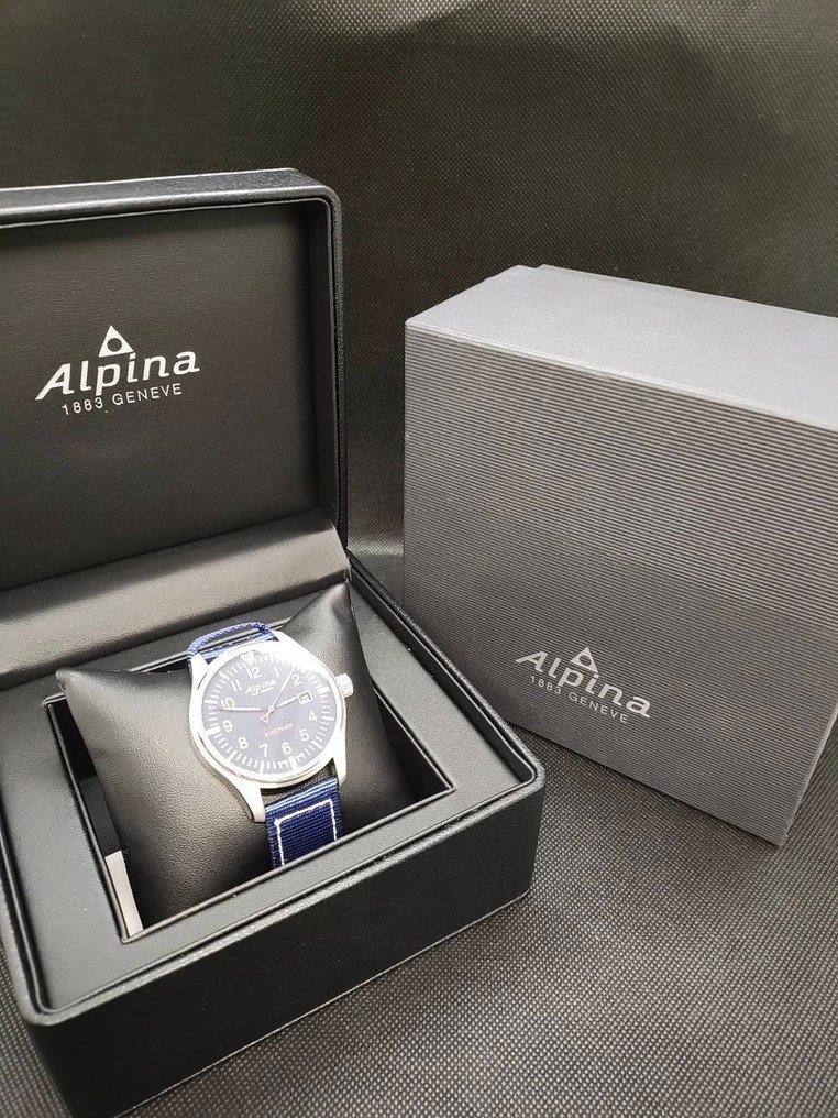 Alpina - Startimer Pilot Quartz Black - No Reserve Price - AL-240N4S6 - Men - 2017 #4.3