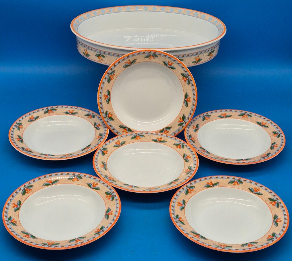 Dinner set - Gallo Design (Villeroy & Boch Group) – „Naranja / Switch 4“ – Porzellan-Servierschale mit 6 - Porcelain #1.0