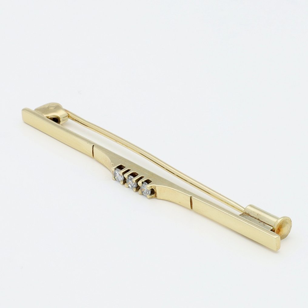 Bross - 14 kt. Sárga arany Gyémánt (Természetes)  #1.0
