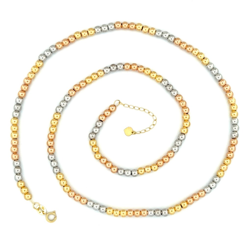 χωρίς τιμή ασφαλείας - Handmade - Κολιέ - 2.5 g - 18 καράτια Κίτρινο χρυσό, Λευκός χρυσός, Ροζ χρυσό #3.2