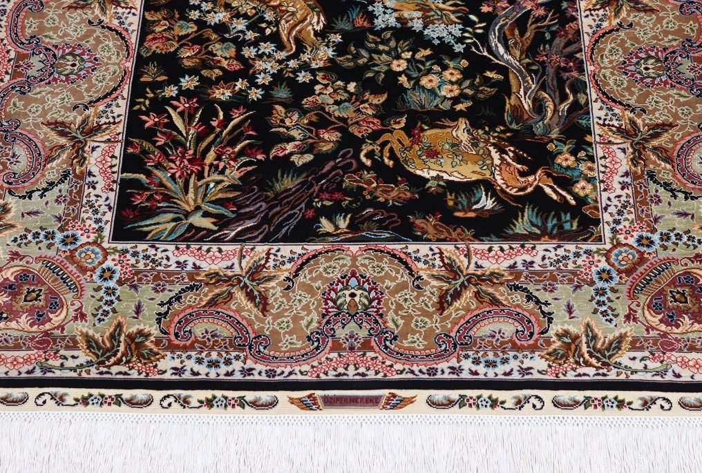 Silk Hereke Signed Ozipek Carpet with 10/10 Quality - Puro lujo ~1 Mio. nudos/m² - Alfombra - 122 cm - 83 cm #4.3