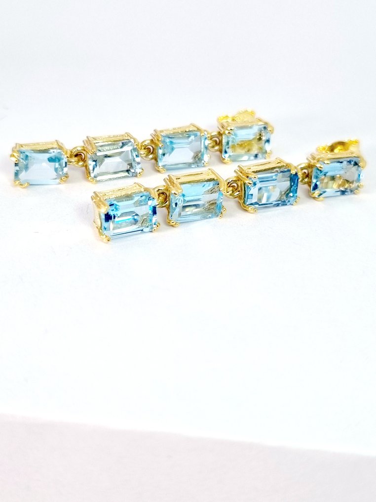 沒有保留價 - 耳環 銀 黃玉 #4.3