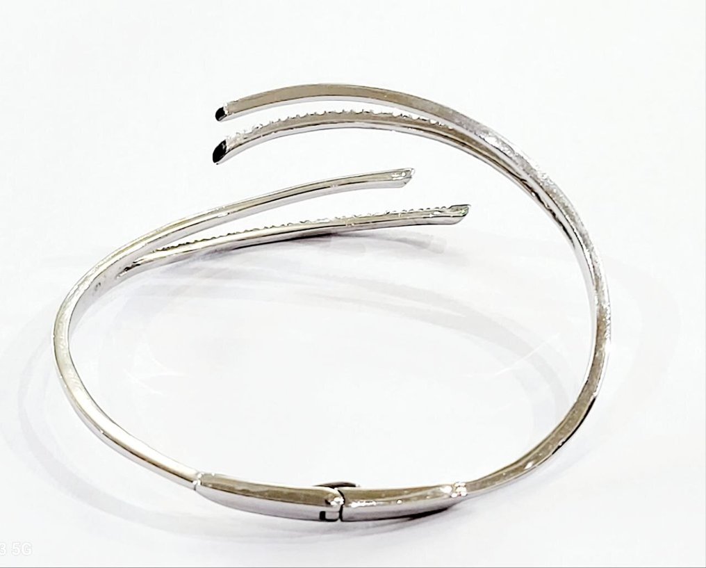 手镯 - 18K包金 白金 -  0.70ct. tw. 钻石 (天然)  #3.2