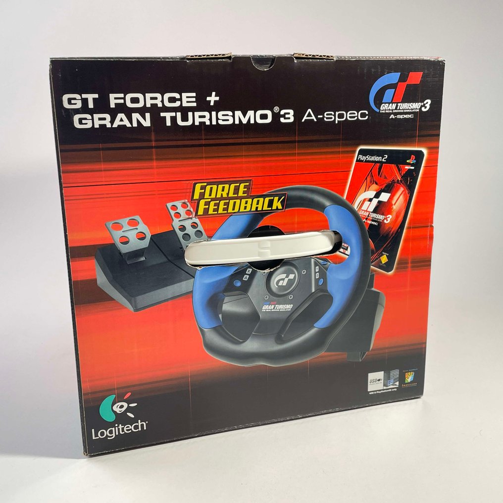 Logitec - Playstation 2 (PS2) - PS2 Logitech GT Force + Gran Turismo 3 A-spec - 電玩遊戲商品 - 帶原裝盒 #4.3