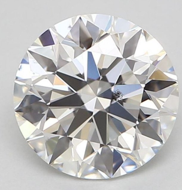 1 pcs 钻石 (天然) - 0.85 ct - 圆形 - G - SI1 微内含一级 - 美国宝石研究院(GIA) #1.0