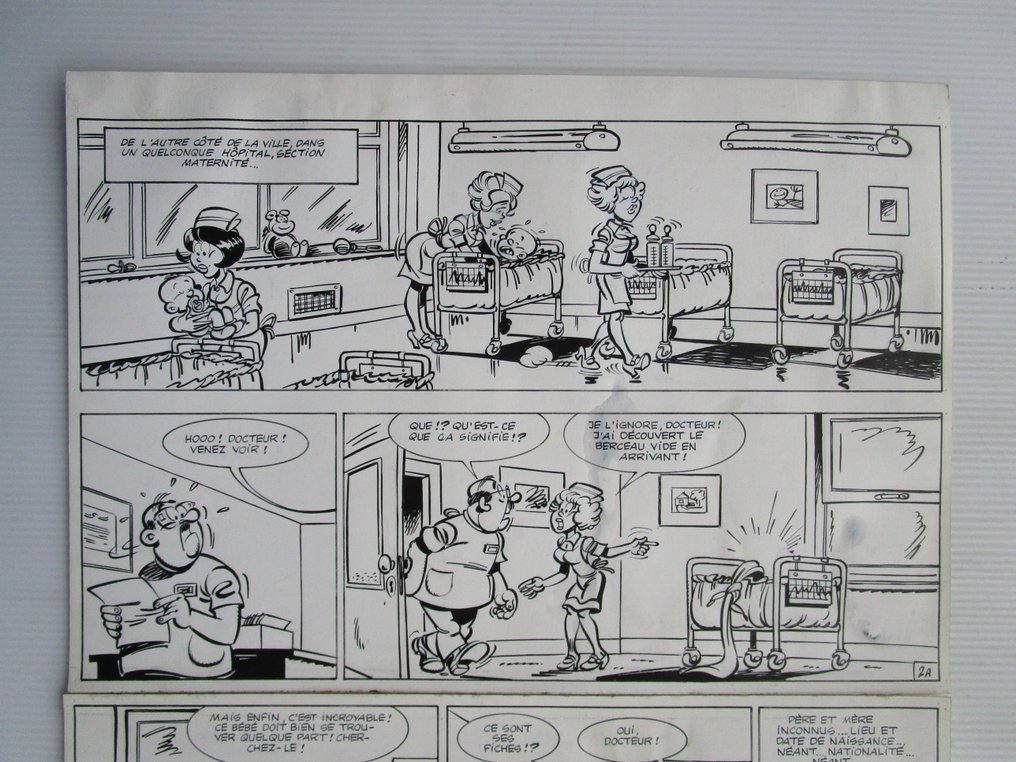 Berck - 1 Original page - Sammy - Baby's en blaffers / Les bébés flingueurs - 1983 #1.0