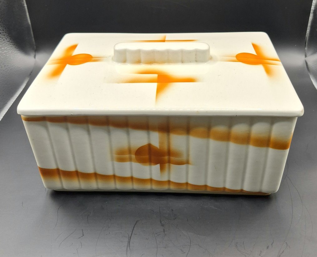 Spritzdekor-Annaburg Steingutfabrik AG Bauhaus - Can - Creamware #3.2