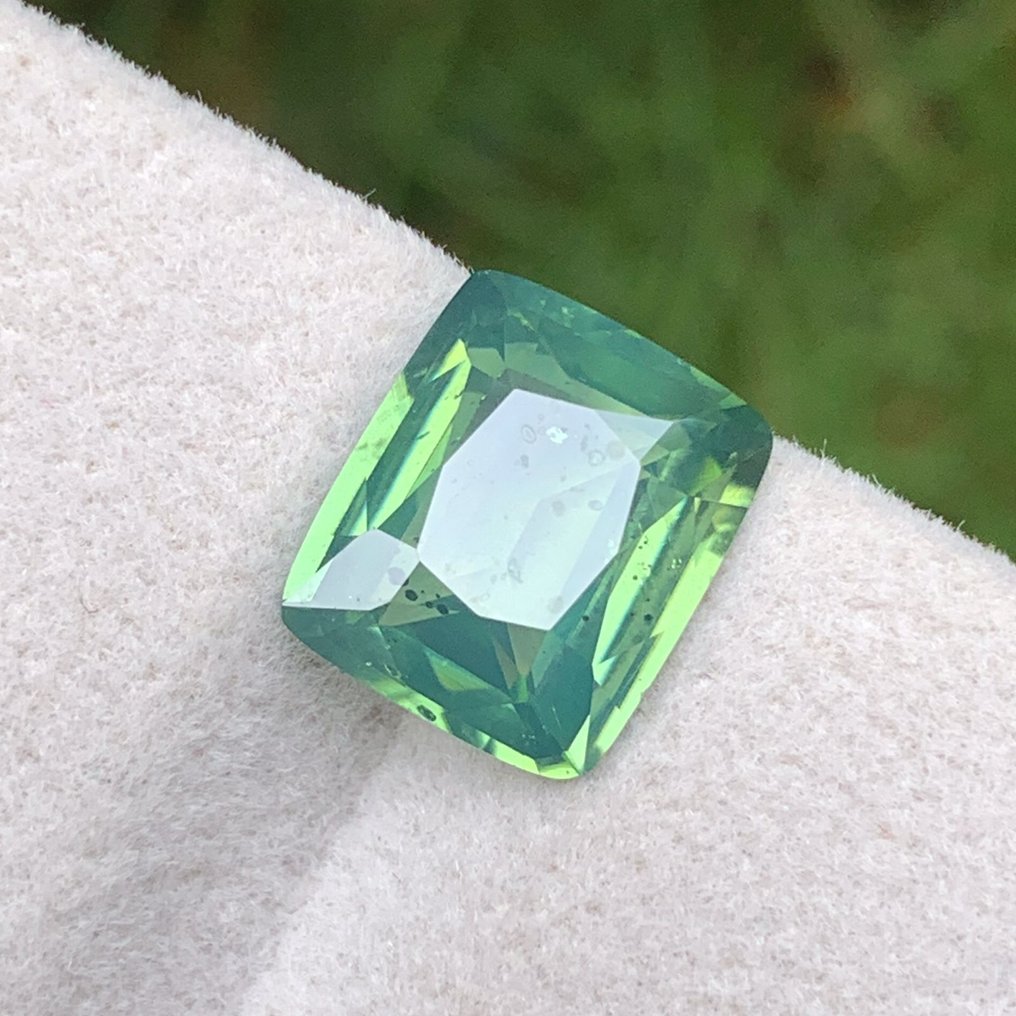Zonder Minimumprijs - 1 pcs Groen Zirkoon - 5.03 ct - International Gemological Institute (IGI) - Onverwarmd appelgroen zeldzaam #1.0